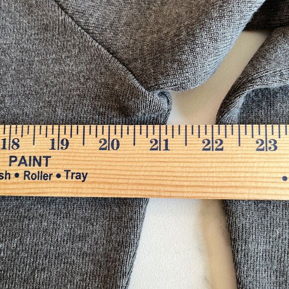 Lucia Sweater Size EU 42 Womens Gray Wool Blend Mock Neck Long Sleeve Fine Rib - Picture 5 of 11